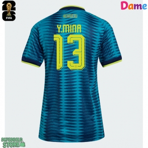 Colombia Yerry Mina #13 Replika Udebanetrøje Dame VM 2026 Kortærmet